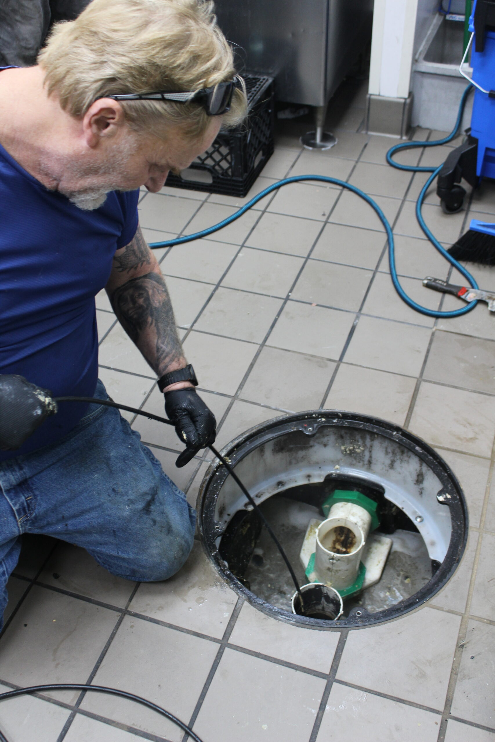 Commercial Sewer Cleaning crew performing scheduled maintenance
